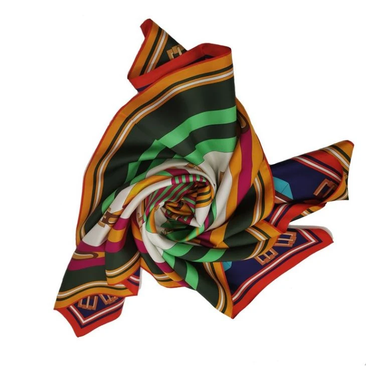Double Sided Custom Digital Printed Chinese Silk Scarf